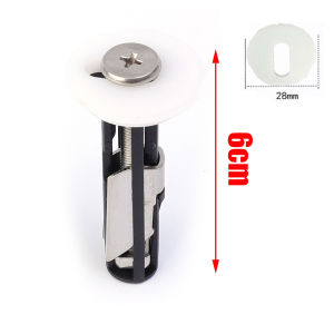 อุปกรณ์ซ่อมบ้านโบลต์ฝาปิดในห้องน้ำพับเก็บได้4ชุดสำหรับสเตนเลสสตีลสากลสลักตัวยึดฝาชักโครก