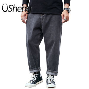 VSheng Plus Size Jeans For Men Big Size Casual Straight Classic Denim Man Trouser 135kg