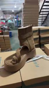 [Free Shipping] WomenS Slip-On Sandals 2026 Summer New Collection Featuring A Hollowed-Out Design Thick Soles And High-Top Roman-Style Boots Perfect For Casual Wear