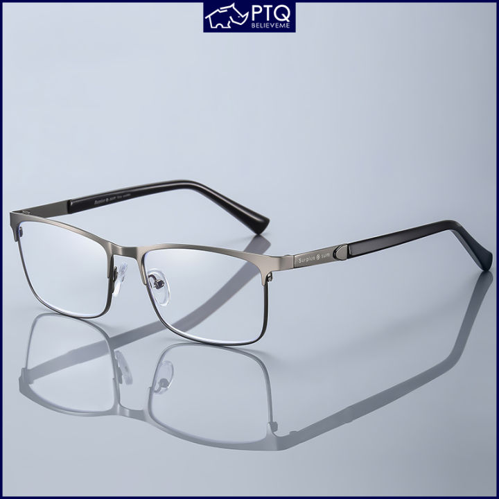 Reading Glasses for Men Eyeglasses Business Stainless Steel Frame ...