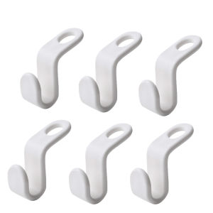 5/6 móc nối hình chữ S trong suốt móc hộp đựng trong tủ đựng quần áo tiết kiệm không gian đa năng