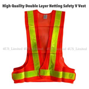 SAFETY VEST V NETTING WITH REFLECTOR | REFLECTIVE SECURITY VEST P2-08
