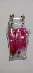 Dompet Tas Sarung Gunting Penata Rambut Stylist Ikat Pinggang Slempang Transpara MIKA Tebal Salon Barber Baru Tahan Air Murah ISI 7