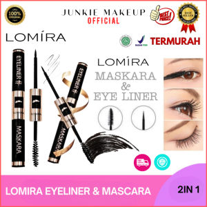 𝗝𝗨𝗡𝗞𝗜𝗘 𝗠𝗔𝗞𝗘𝗨𝗣 - Lomira Mascara Eyeliner 2In1 Mascara & Eyeliner Waterproof