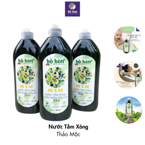 Nước Xông Tắm Cho Mẹ Và Bé Sau Sinh Bồ Hòn Thảo Dược Xông Tắm Gội - Chai 500ml