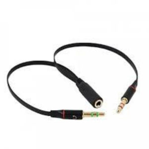 Cáp 3.5mm ra 2 jack 3.5mm 1 loa 1 Mic