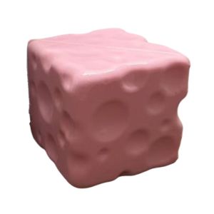DIMEL 6cm Cheese Squeezed Cube Realistic Super Soft Cheese Squishy Toy Kids Toy Anxiety Relief Cheese Stress Ball Office Desk Toy