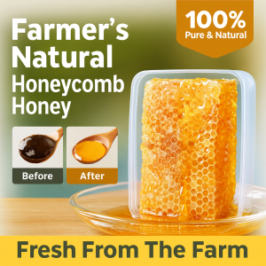 Honeycomb Honey Snack Food Farmhouse Honey