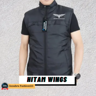 Rompi motor pria BADIN TIGER anti angin pelindung dada - Jaket vest cowok parasut semi waterproof