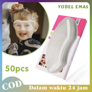 50pcs Masker Mata Hairdressing Face Line Film Sekali Pakai Penutup Wajah Untuk Salon