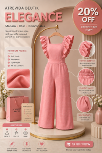 EverLeigh Women’s High-Waisted Ruffle Jumpsuit Romper Elegant Sleeveless One-Piece Outfit Flowy Wide Leg Casual Chic Fashion Wear Lightweight Comfortable Summer Clothing for Travel Vacation Parties Beach Trips and Stylish OOTD