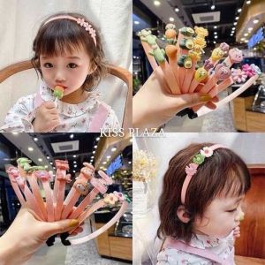 [HCM] HOT BĂNG ĐÔ CÀI TÓC HOA QUẢ HOẠT HÌNH SIÊU XINH CHO BÉ SHOP KISS PLAZA