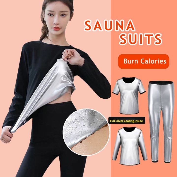 Women Heavy Duty Sweat Suit Sauna Suit Exercise Gym Fitness