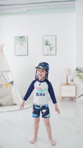 Boys Swimwear Anti UV Kids Swimwear for Boys Long Sleeve Shark Children Swimming Bathing Suit Rash Guard Seaside Beach Clothes