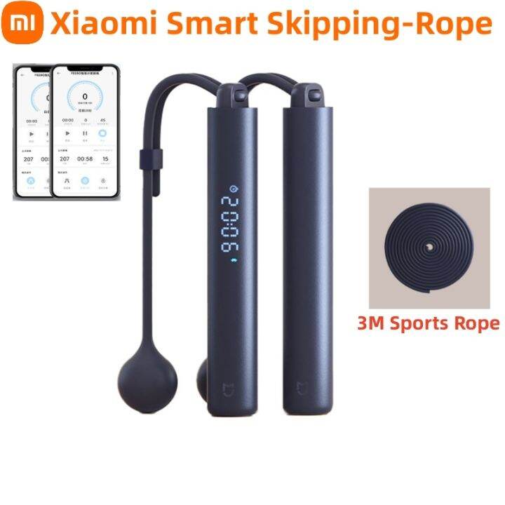 Xiaomi Mijia Smart Rope Skipping Adjustable Corded Cordless Dual Mode ...