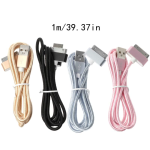 Chuyên Nghiệp Đa Chức Năng Nylon Cáp dữ liệu 30pin dữ liệu USB Cho 4 4S 2 3 4 Cho