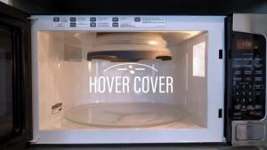 Magnetic Splatter Cover 12-Inch Clear BPA-Free Food Lid Vented Plate Guard with Steam Vents Anti-Splash Microwave Lid Dishwasher Safe Space-Saving Magnetic Storage - Gray