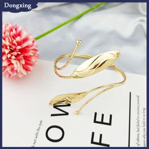 dongxing Bohemian bướm lá quyến rũ trên vòng đeo tay chuỗi cánh tay kim loại Rỗng ra mô hình hình học cánh tay Retro Cuff Bangle Vòng đeo tay cơ thể