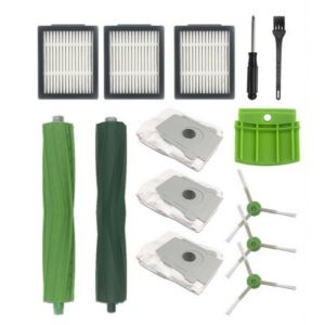 iRobot Roomba i7 i2  i3 i3+ i4 i4+  i6 i6+  i7+ i7 Plus i8++ E5 E6 E7 Robot Vacuum Cleaner Dual Rubber Brush HEPA Filters Side Brushes Dust Bags Replacement Parts Kit