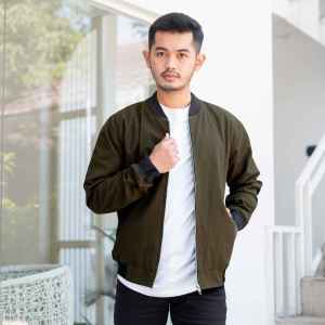 BAPIN Jaket Deluxe Bomber Hijau Army