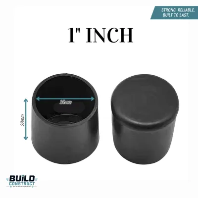 FOOT COVER RUBBER FOOTING FOR FURNITURE Tubular for Chair Table Furniture Foot Cover Pads Anti-slip PVC Floor Protector Rubber Round End Caps | Build Construct