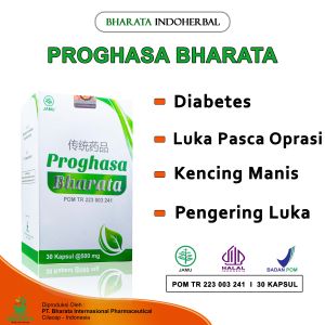 Obat Diabetes Luka Pasca Operasi Kencing Manis Progasha Bharata Kemasan 250g Isi 30 Kapsul Garansi Uang Kembali 100%