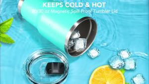 4 Pack 20 oz Replacement Lid for Lids with 4 Magnetic Slider Replacement replacement lids Tumbler Lid Compatible for 20 oz Rambler Ozark Trail Old Style Rtic