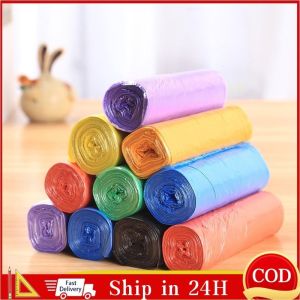 100pcs Garbage Bag Thick Durable Kitchen Waste Bags Disposable Trash Bags Household Cleaning Storage Random Color Large Quantity Garbage Bags 100pcs Strong Plastic Trash Bags Kitchen Bathroom Rubbish Bags Eco Friendly Disposable