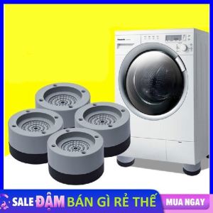 Bộ 4 miếng đệm cao su lót chân máy giặt chống rung chống ồn - Chân Máy Giặt Bộ 4 Miếng Đế Chống Rung Máy Giặt