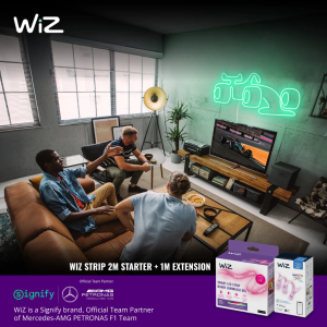 (เซ็ตพิเศษ) WiZ Strip Family Set RGBWW ประกอบด้วย Strip Starter Kit 2m และ Strip Extension Kit 1m ฟรี! รับสายต่ออีก 1เมตร