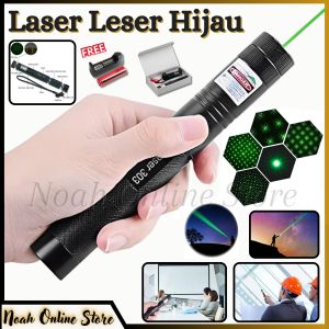Leser Jarak Jauh/Original Green Laser Pointer | Laser Lensa Hijau Jarak Jauh 2000-5000 Meter Baterai Charge 5000MW ( Baterai Cas Free Charger ) | Petunjuk Laser/Leser | Green Laser Pointer 303 ~ Noah Online Shop