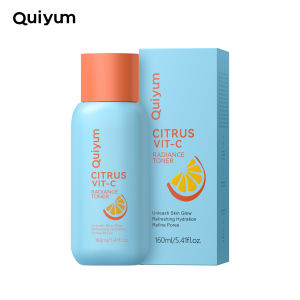 QUIYUM Citrus Vit-C Radiance Toner Unleash Skin Glow Refreshing Hydration Refine Pores 160ml