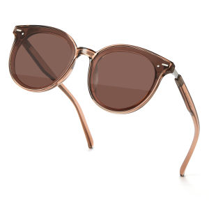 Cyxus Polarized Sunglasses For Women Anti Glare Reflection UV400  Fashion Sun Eyewear Clear Vision Round Frame Outdoor Driving Cycling Eyeglasses  1945