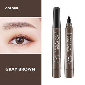 SUAKE 5 Colors Makeup Eyebrow Long-lasting Natural Liquid Eyebrow Pencil Four-Headed Fork Tip Fine Sketch Brown Eye Brow Microblading Pen韩国四分叉眉笔
