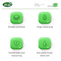 4ply Hanging Tissue Paper (1280 Sheets) - 13g | Virgin Wood Pulp Tisu Gantung Viral Murah - 180mm x 158mm. 