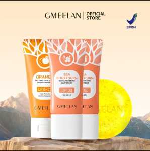 Paket GMEELAN 4PCS Set Exfoliating Gel Blood Orange 50g+2 Krim pemutih Lazy Cream 30g+Sabun Pemutih Badan Emas 24k 100g / NASA GROSIR