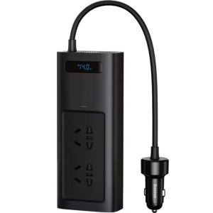 Baseus 150W In-car Inverter CN EU Plug AC 220V USB Type C Output Fast Charging for 12V Gasoline Diesel Vehicles