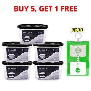 【BUY 2 TAKE 1】Disposable Dehumidifier Box 180g / Dehumidifier Bag 80g For Moisture Absorber For Room Cabinets Activated Charcoal Carbon Deodorizer Anti Mold Moisture Absorber Reduces Dampness In Your Surroundings