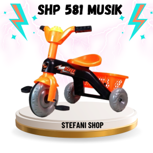 SEPEDA RODA TIGA PLASTIK SHP FB 581 MUSIC SEPEDA ANAK