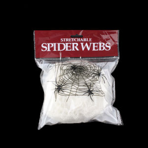 【Free Shipping】ใยแมงมุมเรืองแสงในความมืด + แมงมุมฮาโลวีนผีสิงบ้านบาร์ปาร์ตี้บ้านสยองขวัญตกแต่งอุปกรณ์ตกแต่ง