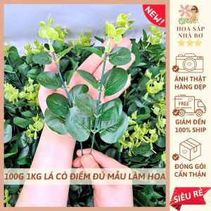[SỈ LẺ RẺ] 100g 500g 1kg cỏ điểm lá hồng lá táo hoa giả làm hoa trang trí handmade - Hoa Sáp Nhà Bơ