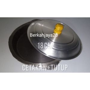 Cetakan martabak manis terang bulan uk 18cm + Tutup