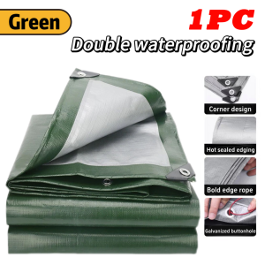 Trapal waterproof makapal Tarpaulin Waterproof Rainproof Sunproof，Lona Tolda Car Cover with Hole，Double sided availability