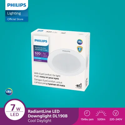 Philips Lampu Panel LED Radiantline Downlight DL190B D100 7W 6500K Putih