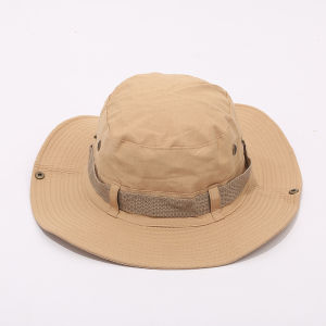 Summer Fisherman hat outdoor windproof ropead justable sun protection bucket hat mountain climbing hat Camping