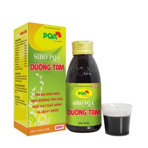 PQA DƯỠNG TÂM dùng cho trẻ em hay bị mất ngủ ngủ không được yên giấc thường hay quấy khóc giật mình mê sảng khóc dạ đề