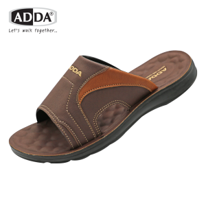ADDA Mens Comfort Slides 73802 Casual Rubber Slippers with Protective Heel Design Comfort Fit Sizes 39-45