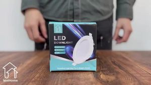 WeHome Ultra Thin LED Ceiling Light Pin Light 3 Colors 3500K/4000K/6500K Selectable 5W 9W Downlight