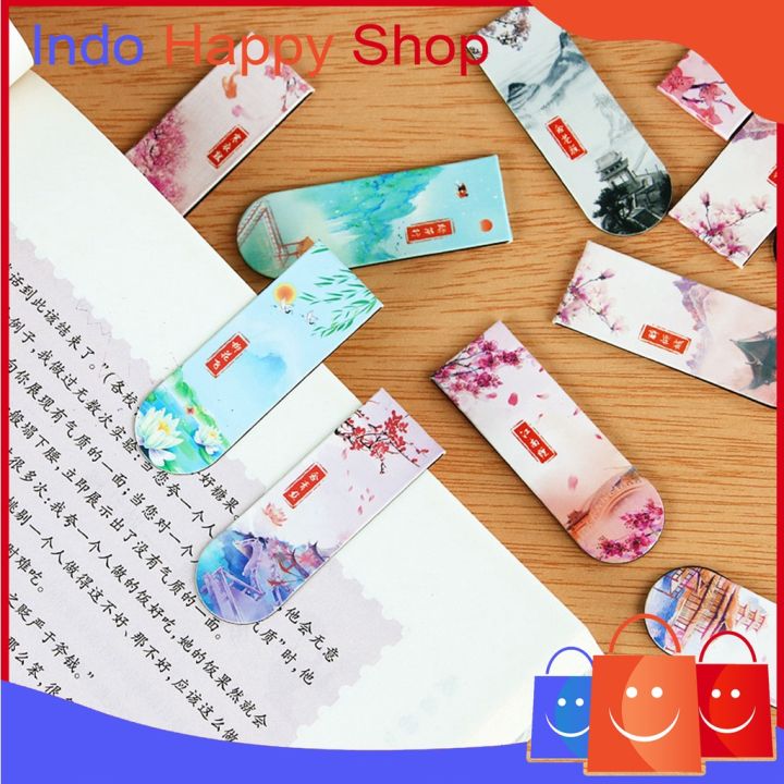 Pembatas Buku Motif Cartoon Penanda Buku Magnet Bookmark | Lazada Indonesia