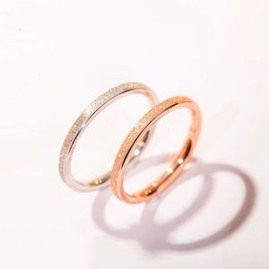 OYJR แหวนสแตนเลสผู้หญิง/ผู้ชาย 18k แหวนคู่เกาหลีแฟชั่นเครื่องประดับ